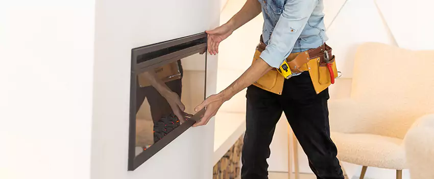 Metal Fireplace Installation in Murphy, Texas